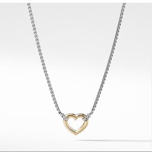 David Yurman gold heart necklace